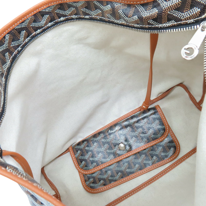 棕色 Goyardine帆布 Boheme Hobo 肩背包【GOYARD 高雅德】 BOHEMEPMLTY01CL03P-6