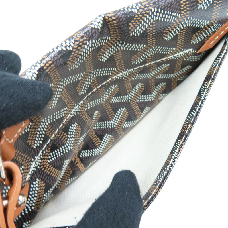 棕色 Goyardine帆布 Boheme Hobo 肩背包【GOYARD 高雅德】 BOHEMEPMLTY01CL03P-8