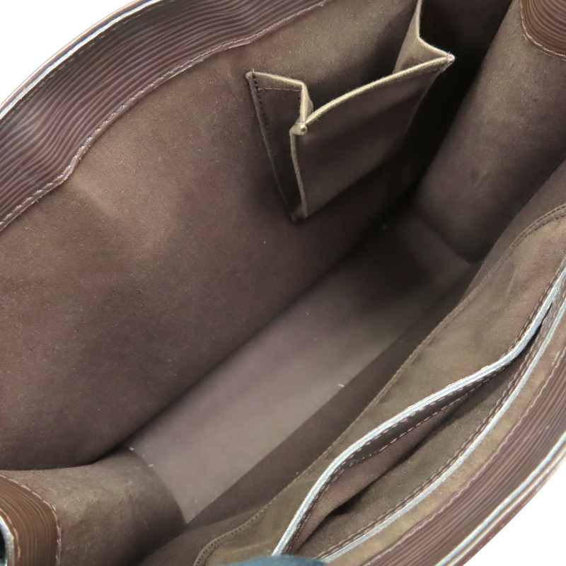 棕色 EPI牛皮 水波紋 Sac Plat PM 手提包【LOUIS VUITTON LV 路易威登】 M5274D-5