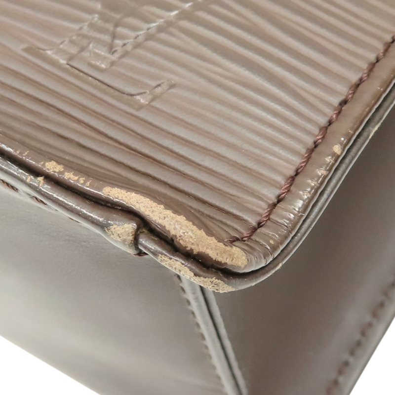 棕色 EPI牛皮 水波紋 Sac Plat PM 手提包【LOUIS VUITTON LV 路易威登】 M5274D-12