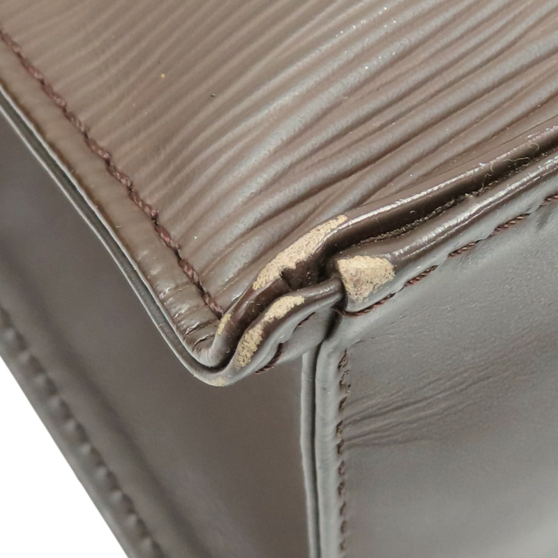 棕色 EPI牛皮 水波紋 Sac Plat PM 手提包【LOUIS VUITTON LV 路易威登】 M5274D-13