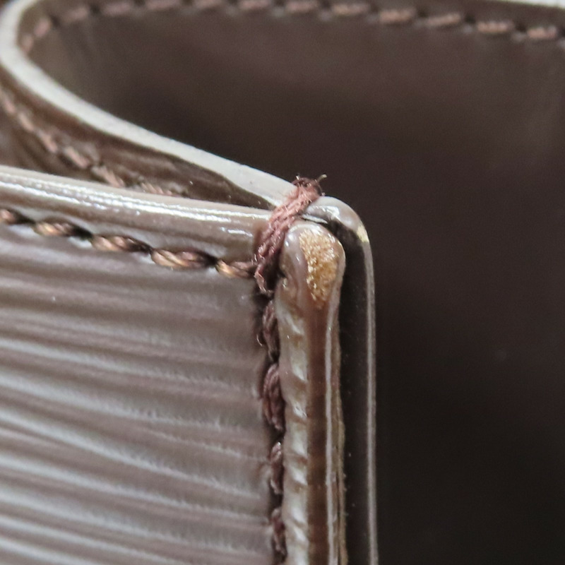 棕色 EPI牛皮 水波紋 Sac Plat PM 手提包【LOUIS VUITTON LV 路易威登】 M5274D-15