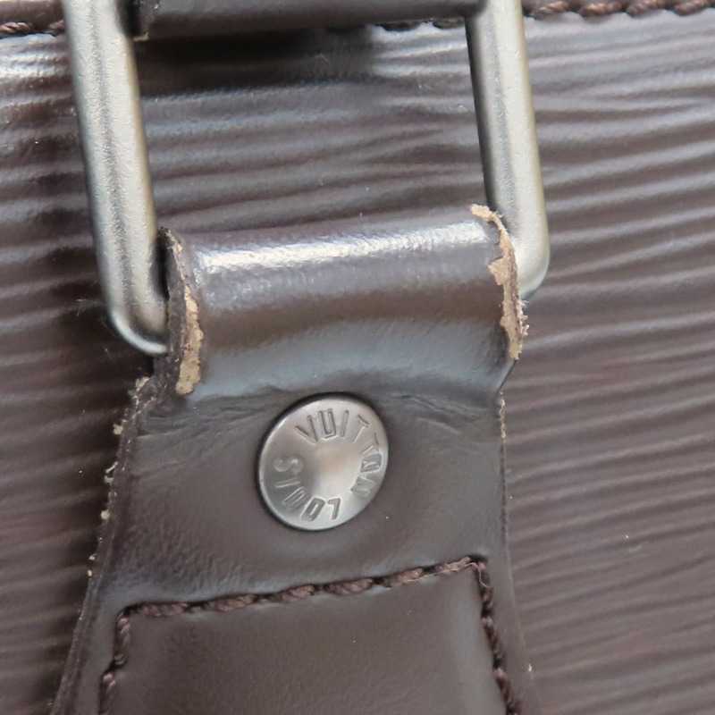 棕色 EPI牛皮 水波紋 Sac Plat PM 手提包【LOUIS VUITTON LV 路易威登】 M5274D-16