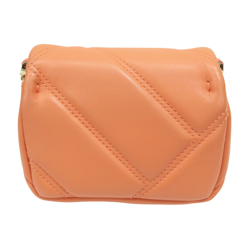 橘色 牛皮 Serpenti Cabochon Micro 肩背包【BVLGARI 寶格麗】 294186-1