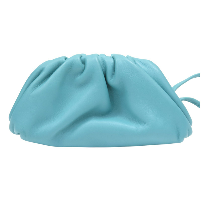 藍色羊皮 Mini Pouch 雲朵小包 肩背包【BOTTEGA VENETA BV 寶緹嘉】-1