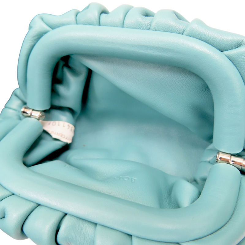 藍色羊皮 Mini Pouch 雲朵小包 肩背包【BOTTEGA VENETA BV 寶緹嘉】-5