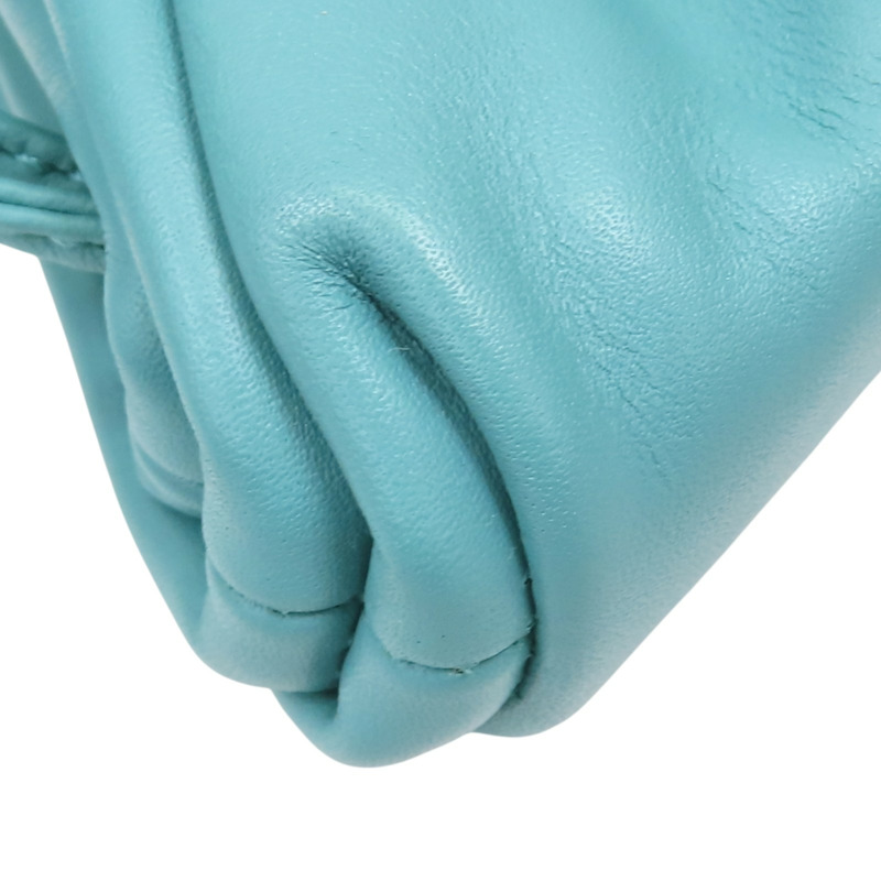 藍色羊皮 Mini Pouch 雲朵小包 肩背包【BOTTEGA VENETA BV 寶緹嘉】-11