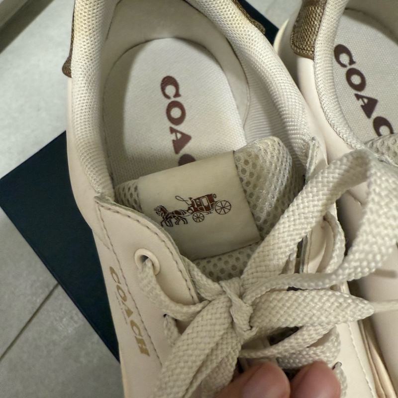Coach 小白鞋 運動鞋 24.5 8號 38.5-4
