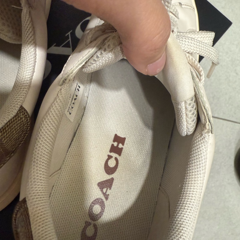 Coach 小白鞋 運動鞋 24.5 8號 38.5-29