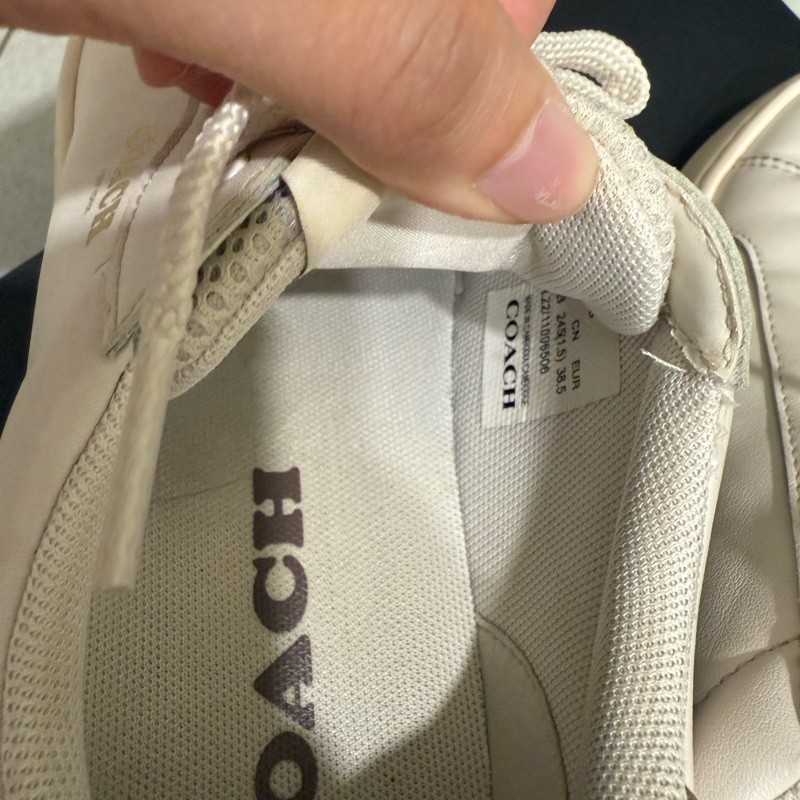 Coach 小白鞋 運動鞋 24.5 8號 38.5-30