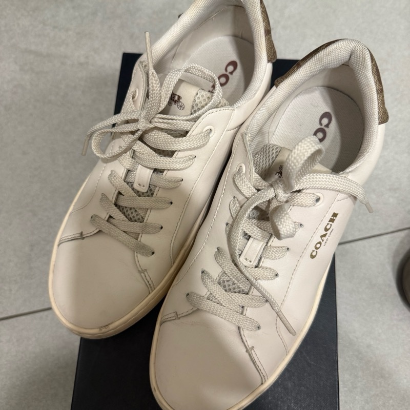 Coach 小白鞋 運動鞋 24.5 8號 38.5-35