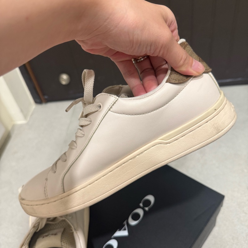 Coach 小白鞋 運動鞋 24.5 8號 38.5-37