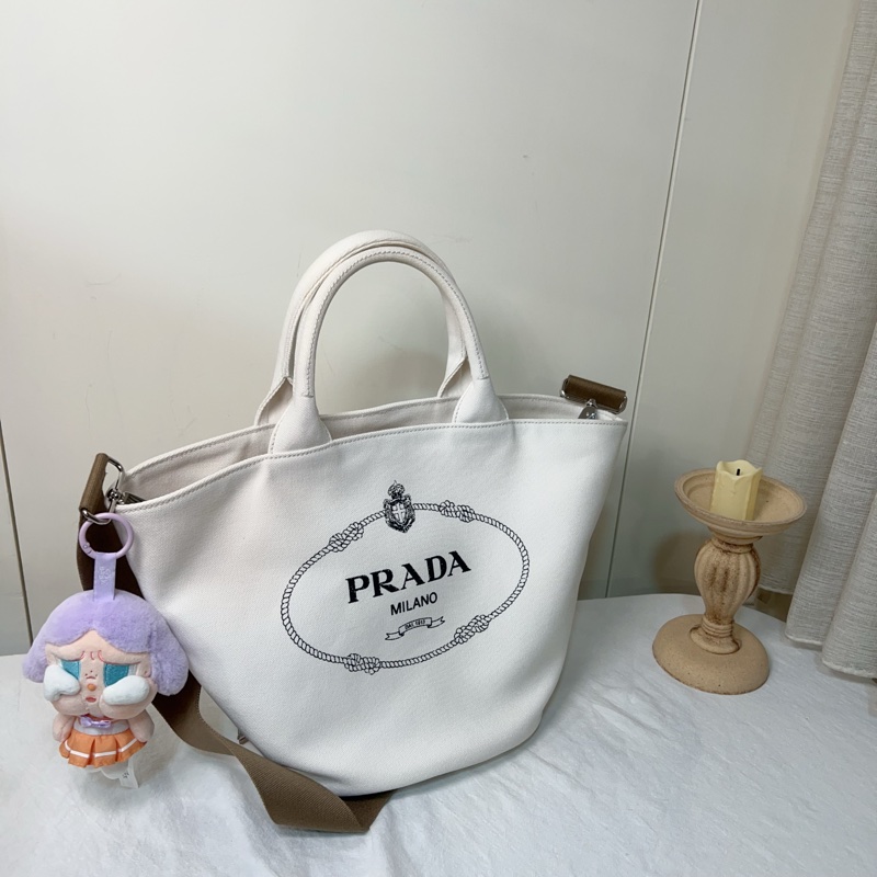 ෆ Prada 子母菜籃子包-5