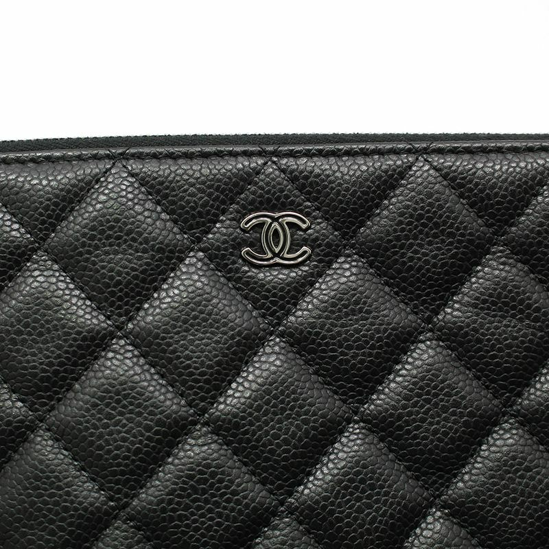 【包稅】CHANEL 黑魚子醬經典新款中型手拿包-5