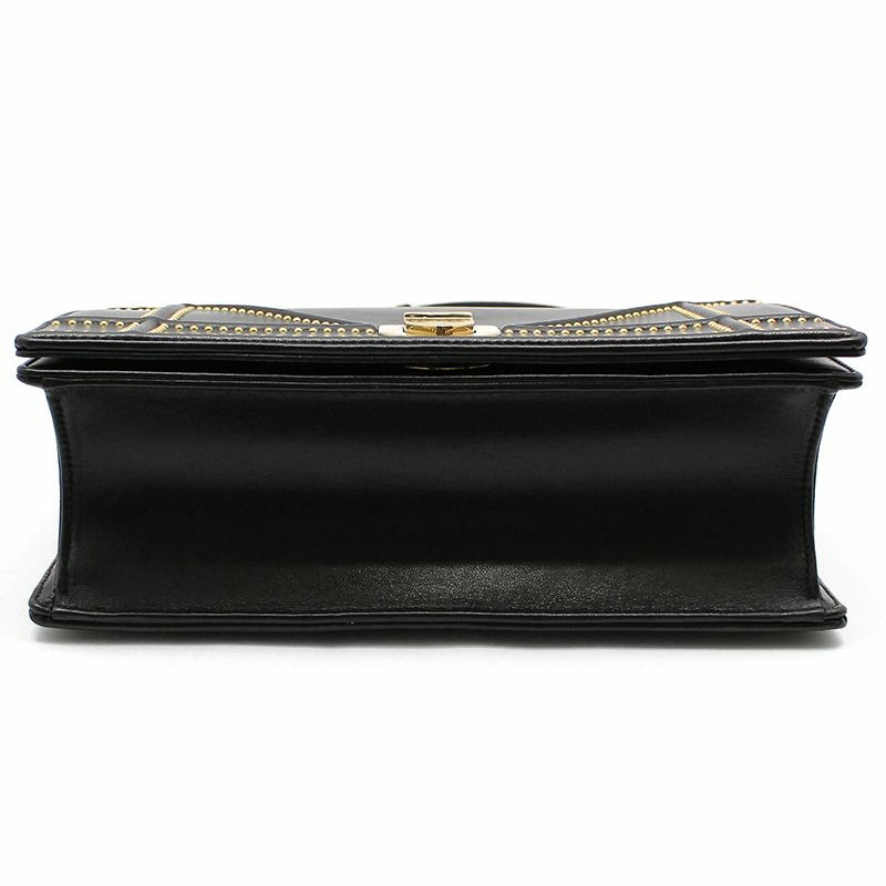 【包稅】DIOR 黑色羊皮 Diorama 單肩包-4