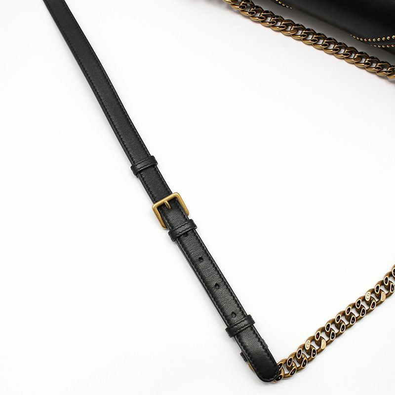 【包稅】DIOR 黑色羊皮 Diorama 單肩包-10