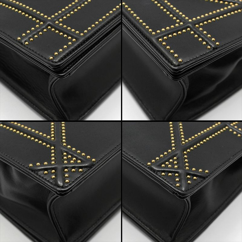 【包稅】DIOR 黑色羊皮 Diorama 單肩包-12