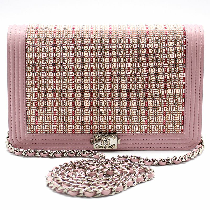 【包稅】CHANEL Cruise Line 水晶銀色 Boy WOC 斜背包-0