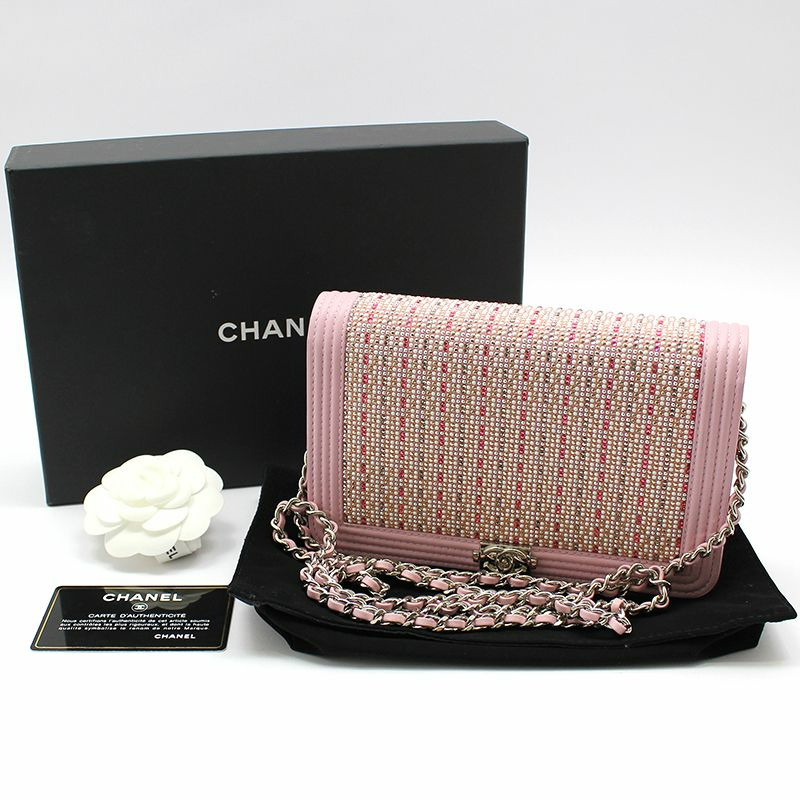 【包稅】CHANEL Cruise Line 水晶銀色 Boy WOC 斜背包-1