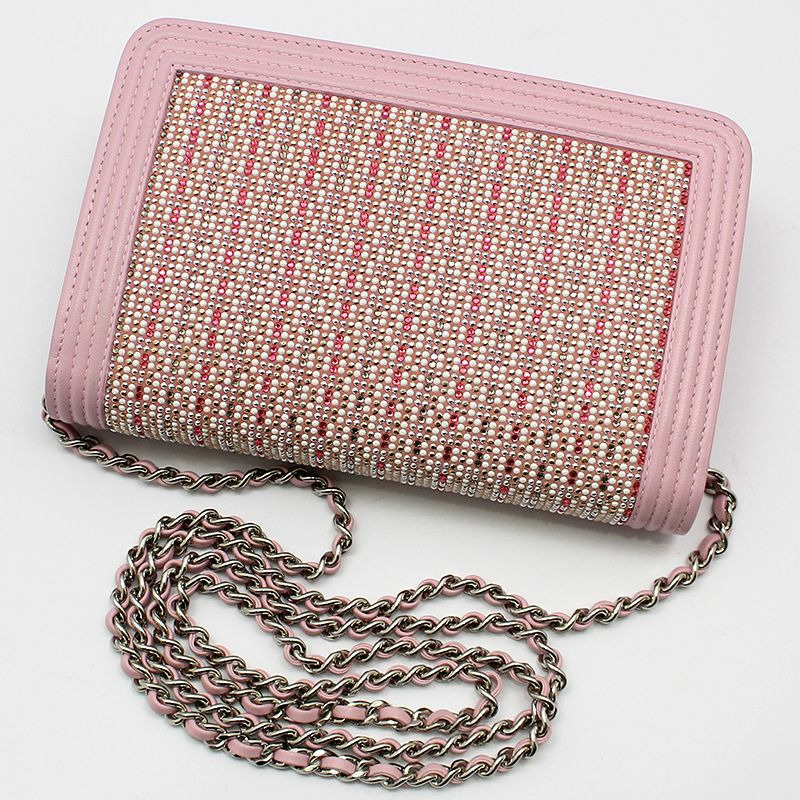 【包稅】CHANEL Cruise Line 水晶銀色 Boy WOC 斜背包-3