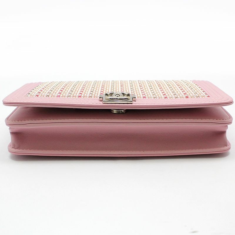 【包稅】CHANEL Cruise Line 水晶銀色 Boy WOC 斜背包-4