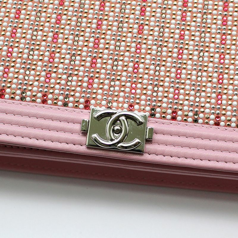 【包稅】CHANEL Cruise Line 水晶銀色 Boy WOC 斜背包-5