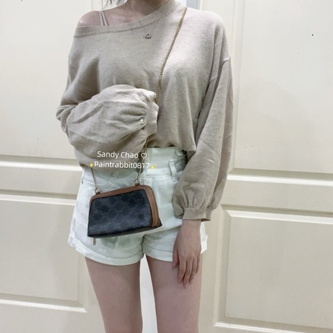 ෆ Celine 凱旋門老花貝殼包