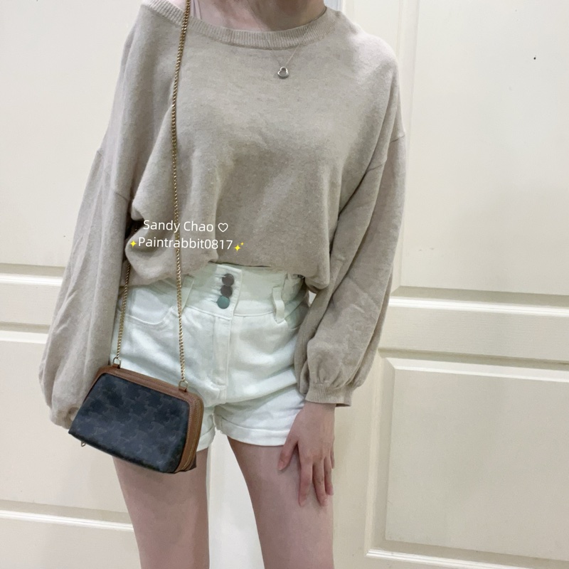 ෆ Celine 凱旋門老花貝殼包-1