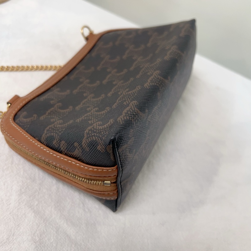 ෆ Celine 凱旋門老花貝殼包-10