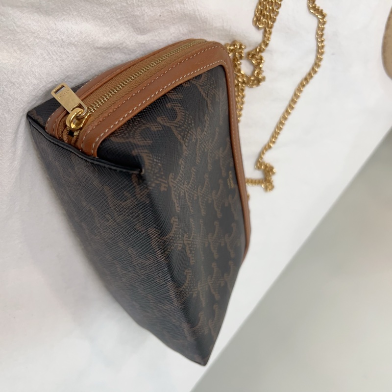 ෆ Celine 凱旋門老花貝殼包-12