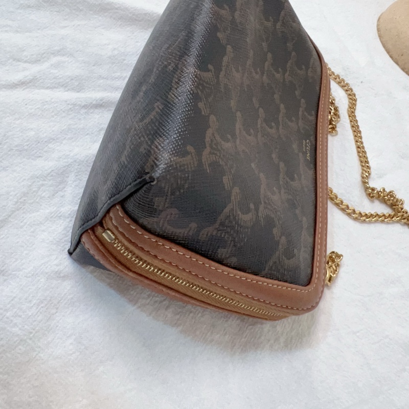 ෆ Celine 凱旋門老花貝殼包-13