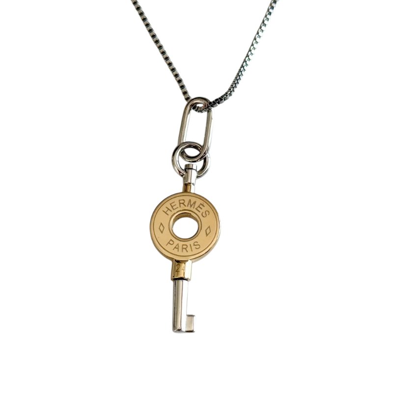 HERMES *送無品牌頸鏈* Curiosite Key Charm 鎖匙 吊咀-4