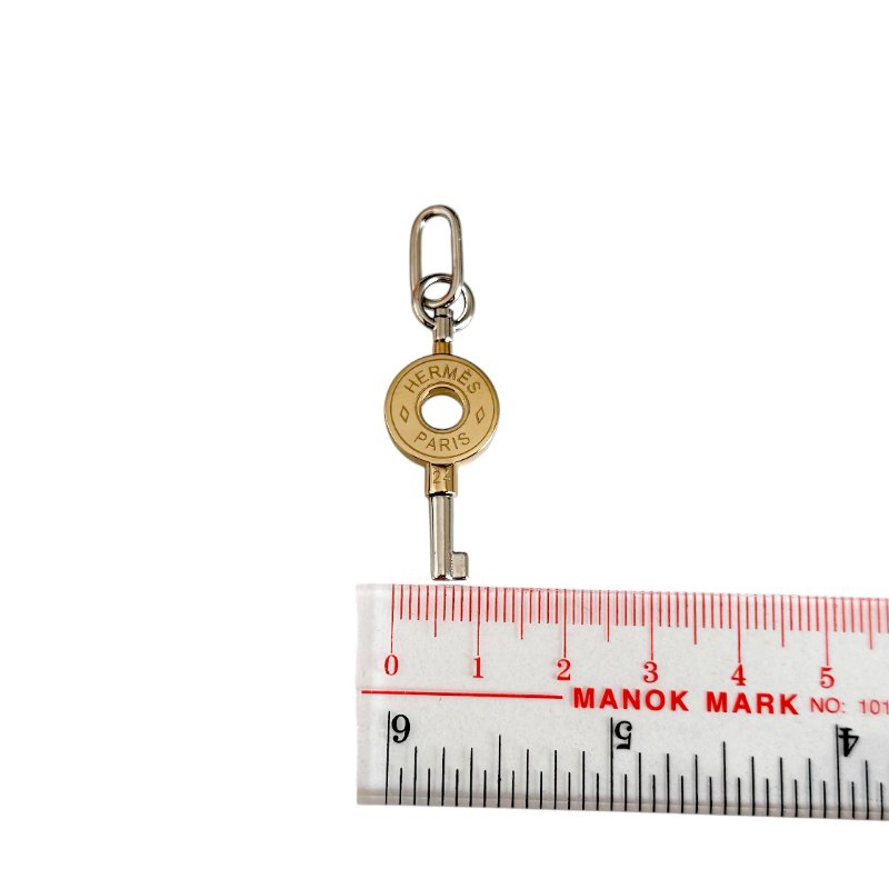 HERMES *送無品牌頸鏈* Curiosite Key Charm 鎖匙 吊咀-7