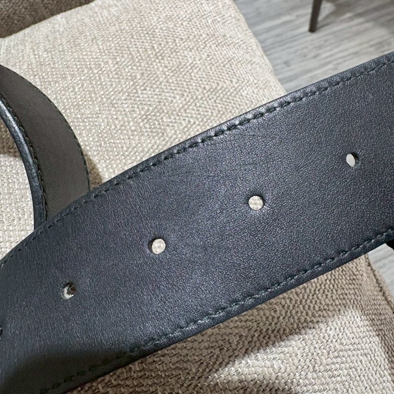 GUCCI 經典雙G皮帶-5