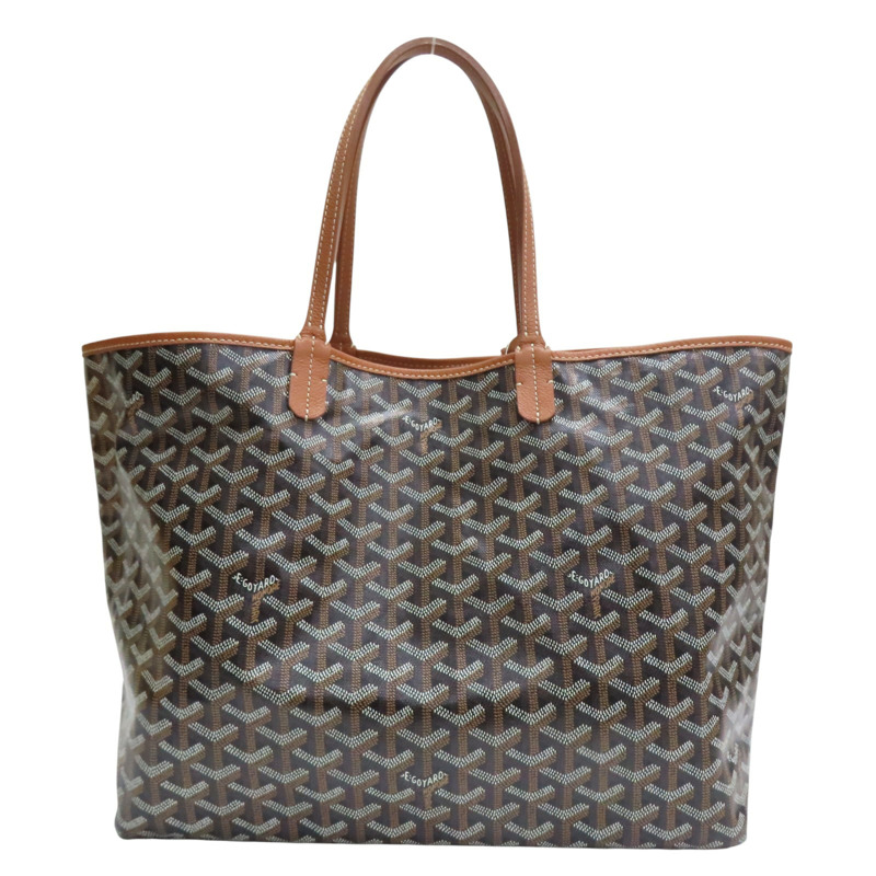 棕色 Goyardine帆布 Saint Louis PM 托特包【GOYARD 高雅德】-2