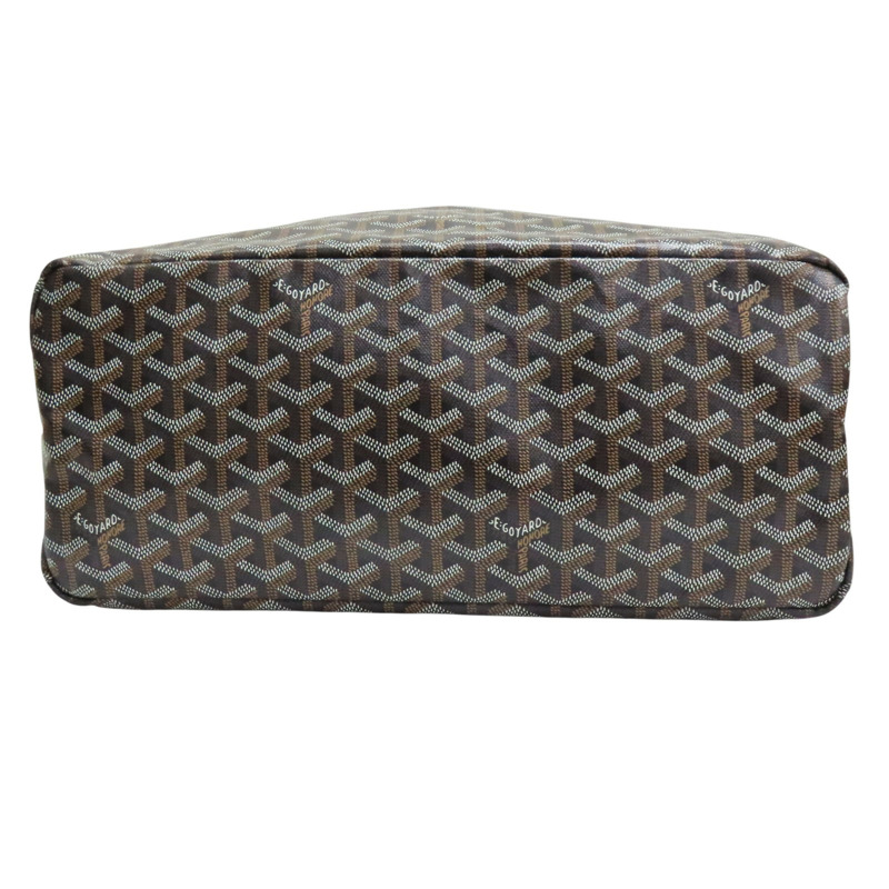 棕色 Goyardine帆布 Saint Louis PM 托特包【GOYARD 高雅德】-3