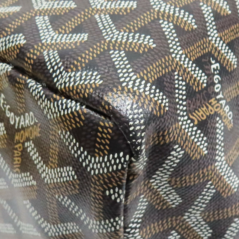 棕色 Goyardine帆布 Saint Louis PM 托特包【GOYARD 高雅德】-10
