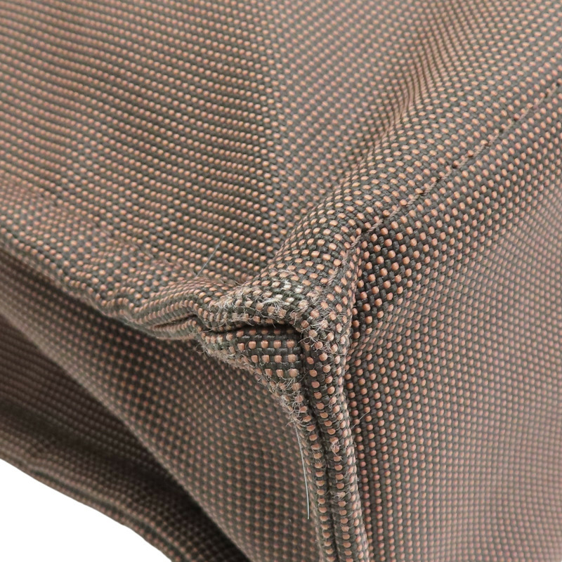 棕色 帆布 Herline MM 手提包【HERMES 愛馬仕】-6