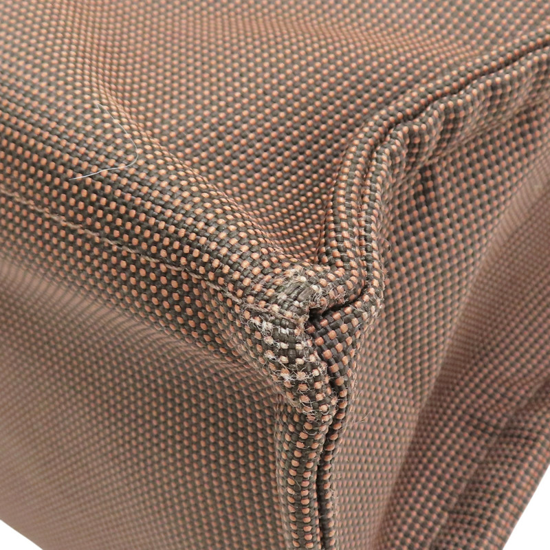 棕色 帆布 Herline MM 手提包【HERMES 愛馬仕】-8