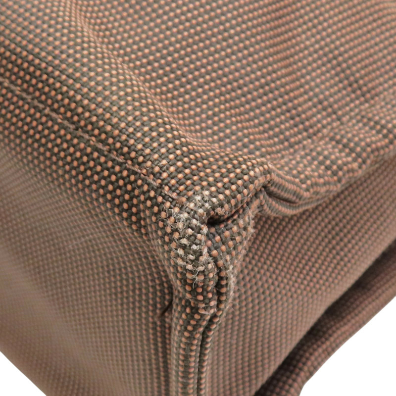 棕色 帆布 Herline MM 手提包【HERMES 愛馬仕】-10