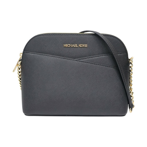 黑色牛皮 Jet Set Travel Dome 肩背包 35F1GTVC6T【MICHAEL KORS 麥可寇斯】 35F1GTVC6T