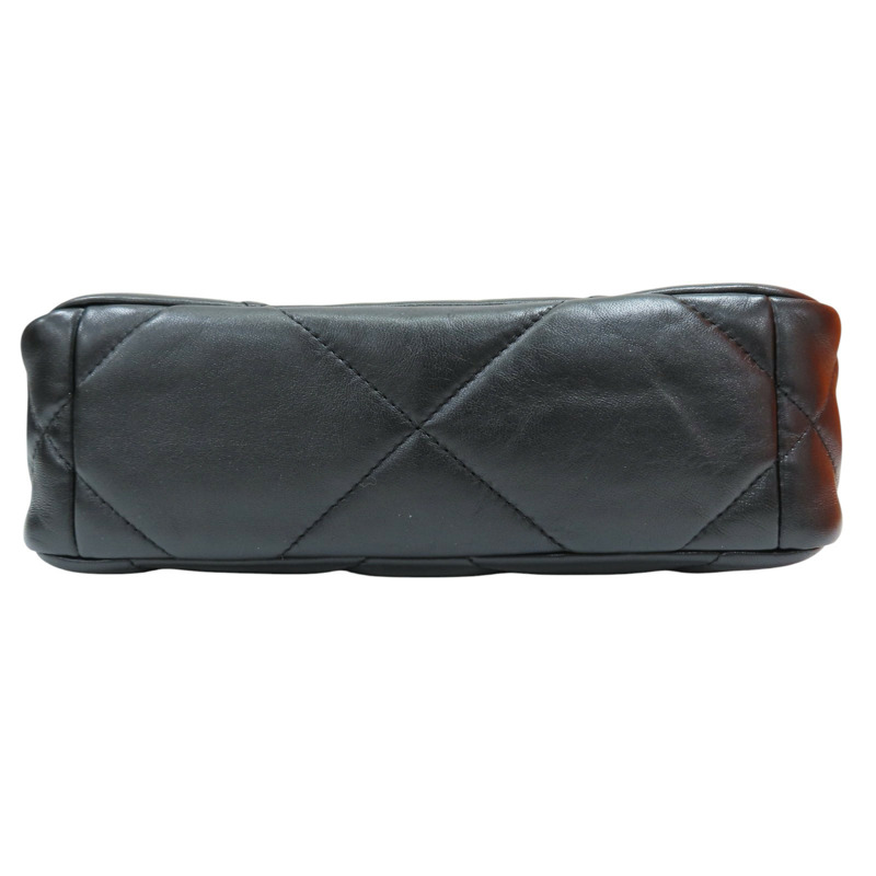 黑色 羊皮 19 鏈帶肩背包【CHANEL 香奈兒】 AS1160-3