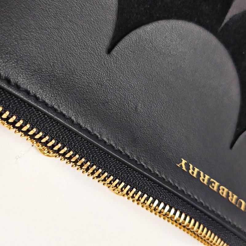 BURBERRY黑色牛皮單肩包斜挎包金色五金可拆卸肩帶-9