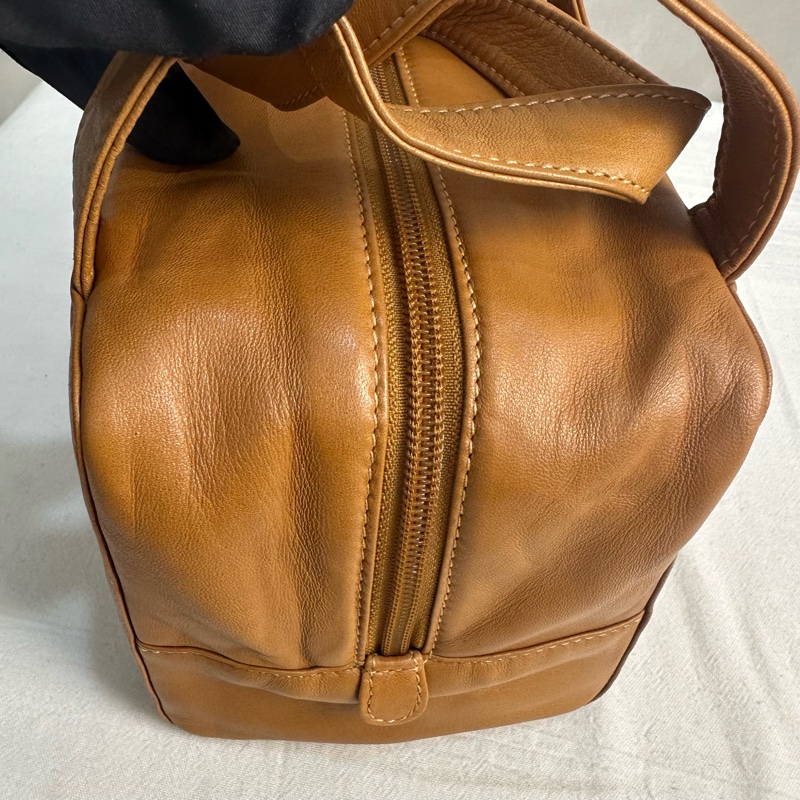 LOEWE 中古焦糖色手提方形便當包-12