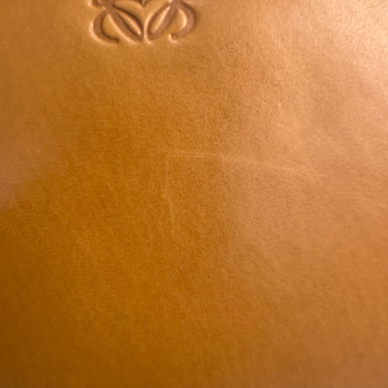 LOEWE 中古焦糖色手提方形便當包-16