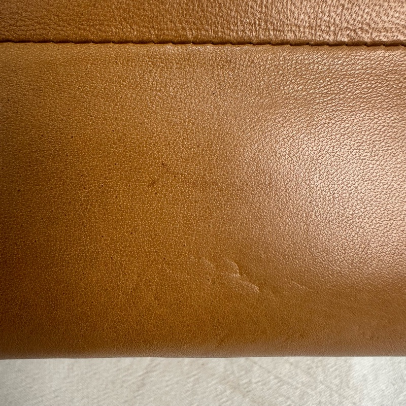 LOEWE 中古焦糖色手提方形便當包-18