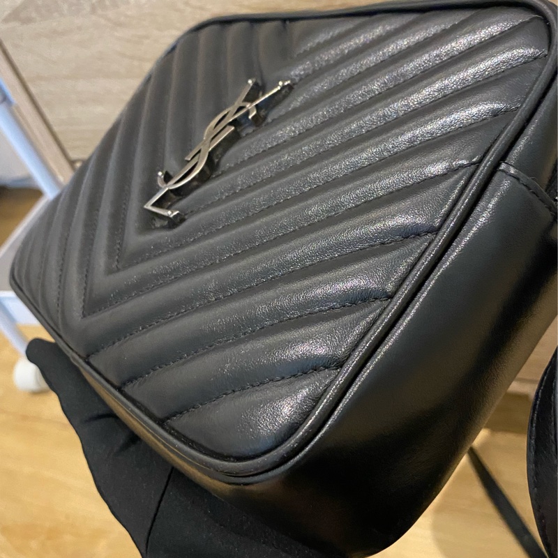ysl 流蘇黑銀相機包/近新商品-4