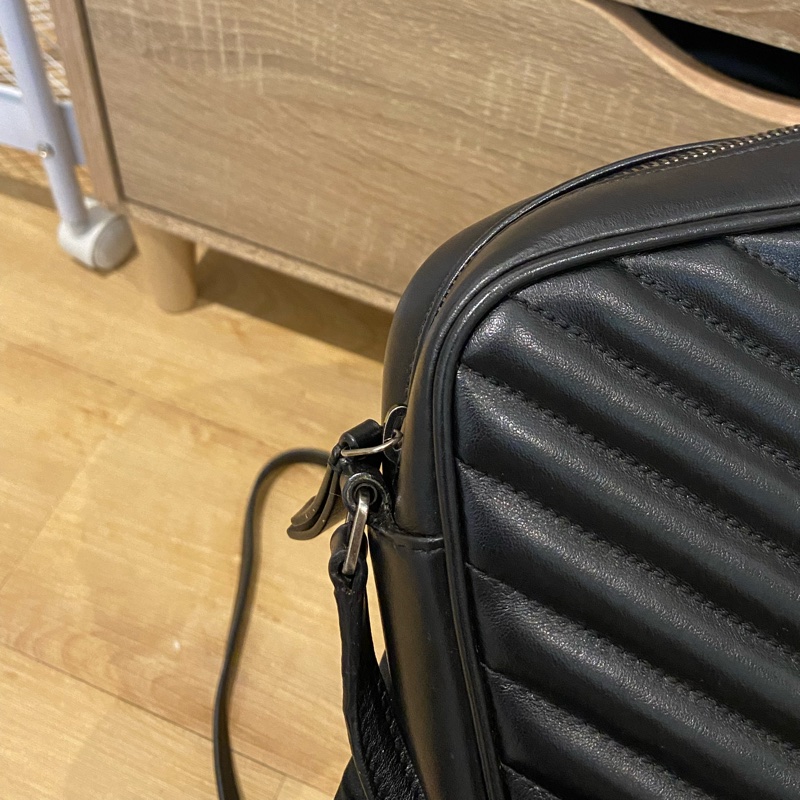 ysl 流蘇黑銀相機包/近新商品-6