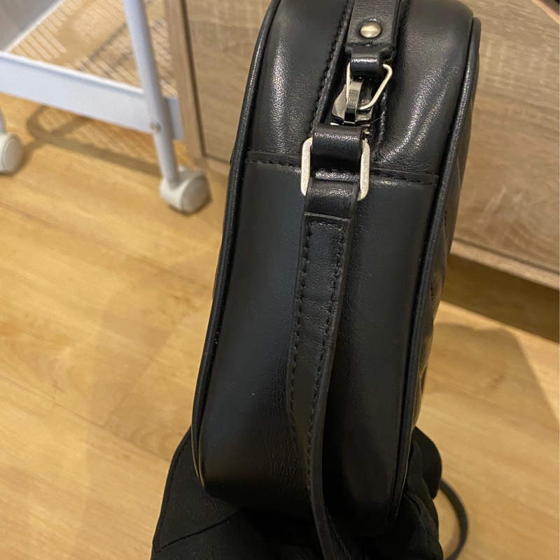 ysl 流蘇黑銀相機包/近新商品-8