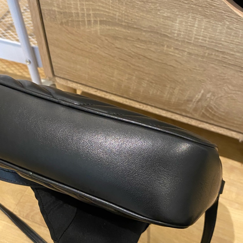 ysl 流蘇黑銀相機包/近新商品-10